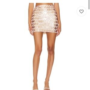 Superdown Daphne Sequin Mini Skirt